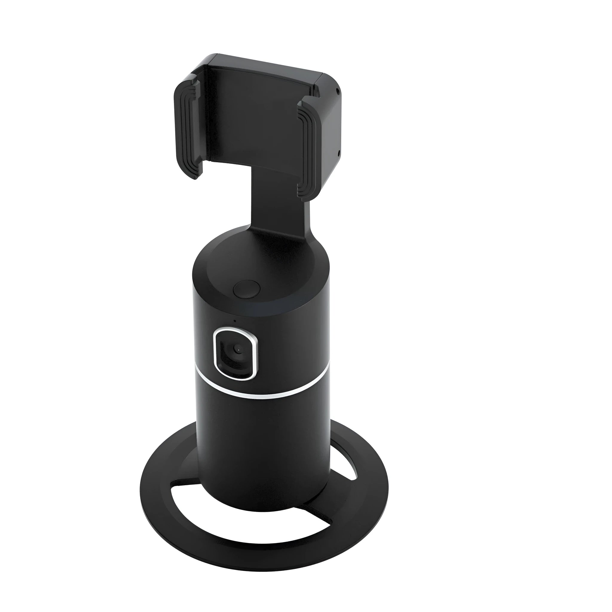 Smart tracking gimbal stabilizer with 360-degree rotation for mobile phones in black, pink, or white