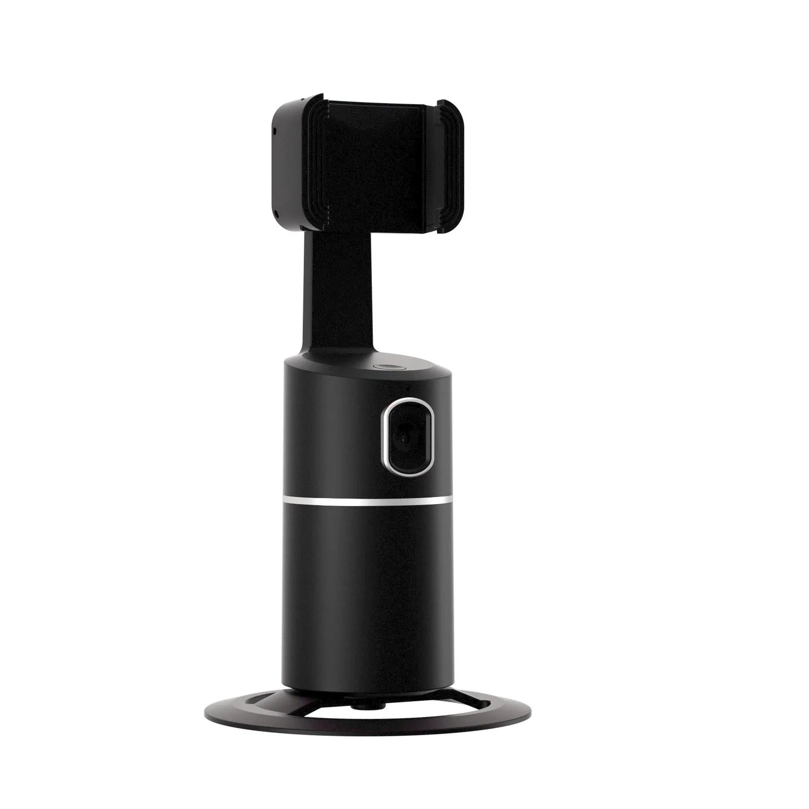 Smart tracking gimbal stabilizer with 360-degree rotation for mobile phones in black, pink, or white