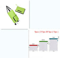 Green 3 in 1 heavy duty shopping cart with Oxford cloth, expanded size 55x28x18cm, folded size 28x18x4cm