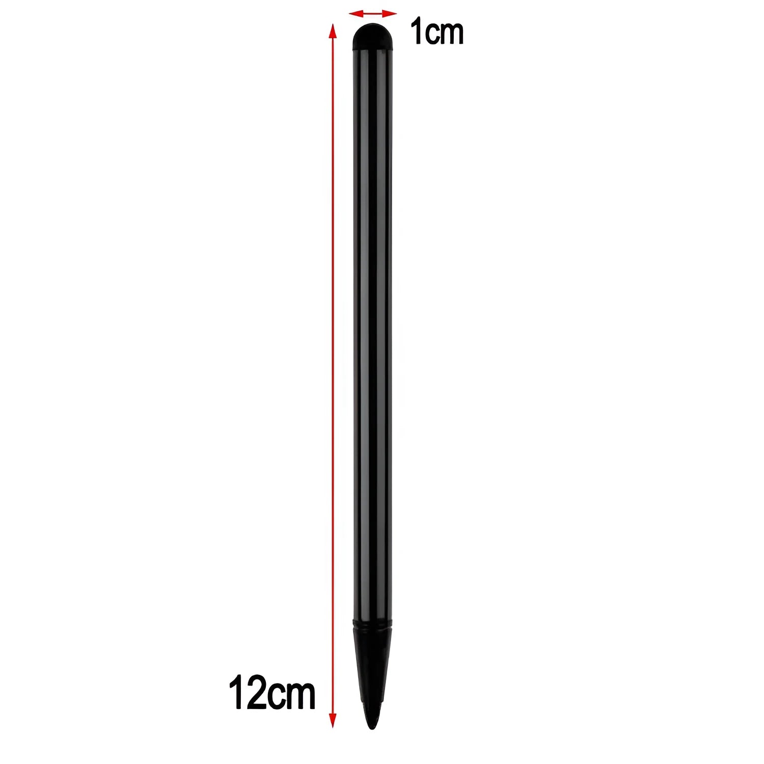 Resistive capacitive pen stylus 12cm length silver black red 3pcs set for mobile phone