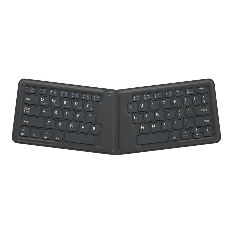 Aerospace folding Bluetooth keyboard with 64 keys and USB charging cable
