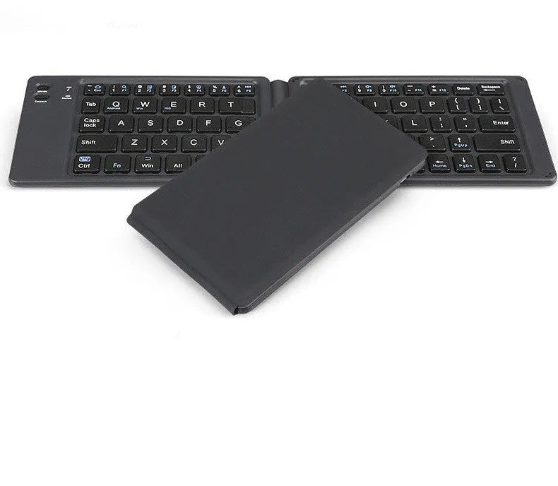 Aerospace folding Bluetooth keyboard with 64 keys and USB charging cable