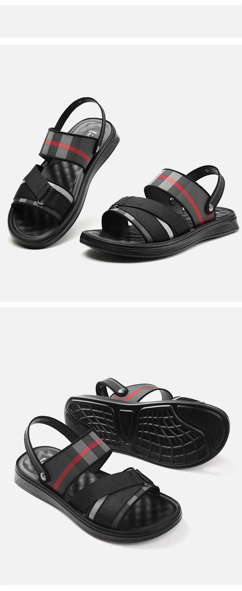 Youth sports sandals in leisure style with Lycra upper and polyurethane sole