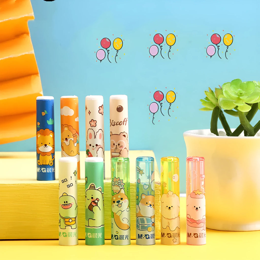 24-pack children pen caps with safety vent in White Rabbit, Little Dinosaur, Blue Puppy, and Pink Puppy designs
