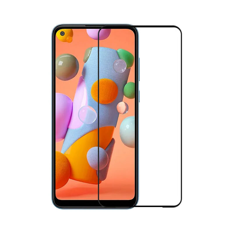 Samsung A11 full screen tempered glass protector 0.26mm 9H hardness anti-fingerprint high-definition film