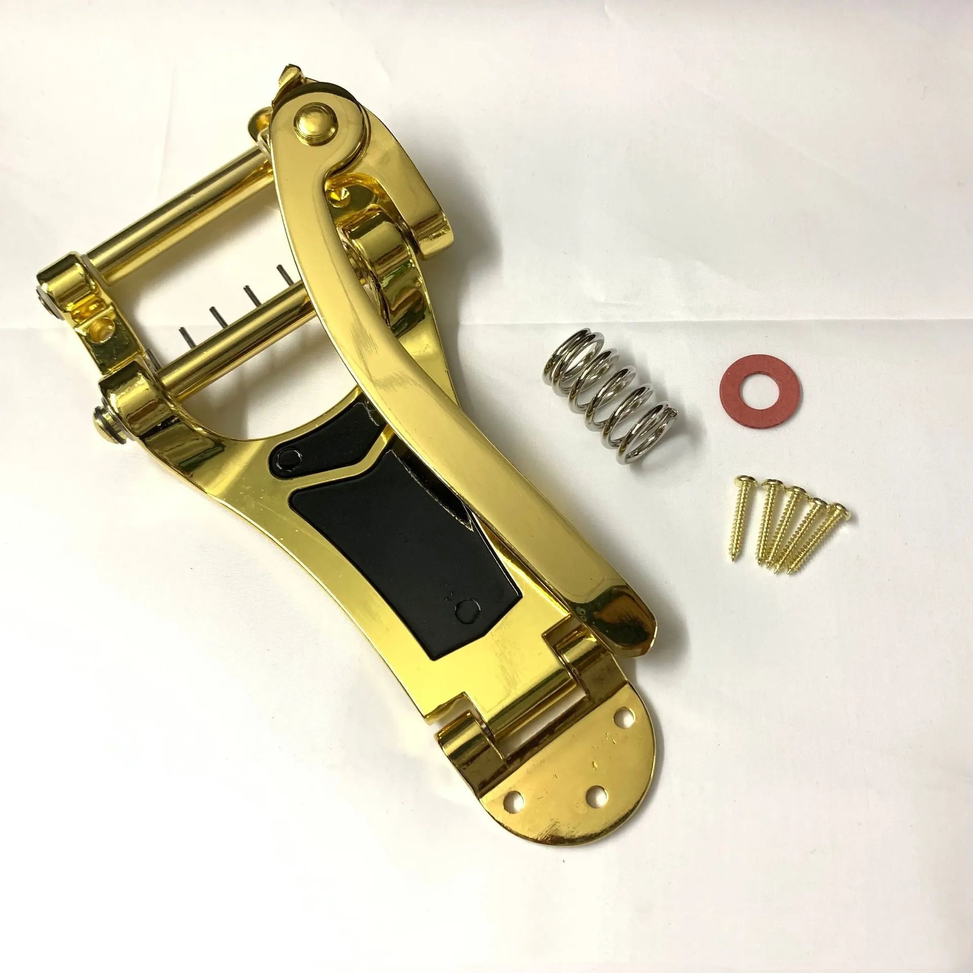 Electric guitar rocker accessory set with black golden silver colour options including strings picks and strap