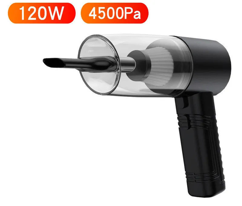 Car vacuum cleaner with accessories in black or white colour with 5-metre power cord