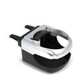 Aluminum alloy car water cup holder clipped onto vehicle air outlet, black colour, with a drink can