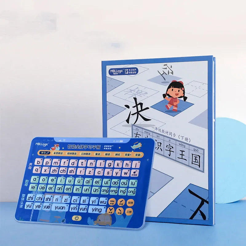 Educational audio wall chart for Chinese character and pinyin learning with plastic construction