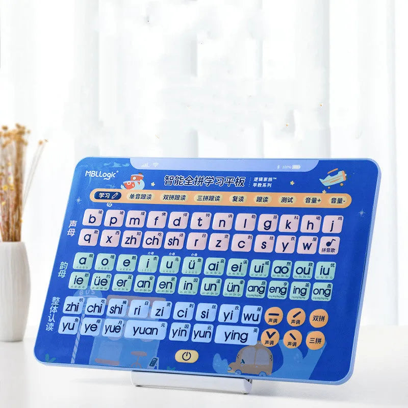 Educational audio wall chart for Chinese character and pinyin learning with plastic construction