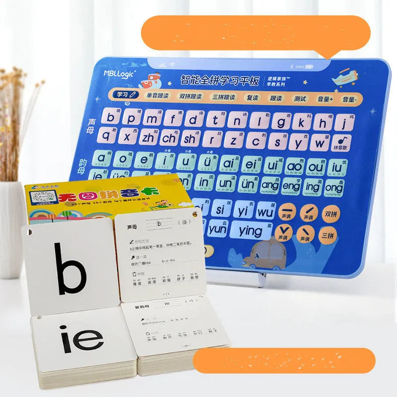 Educational audio wall chart for Chinese character and pinyin learning with plastic construction