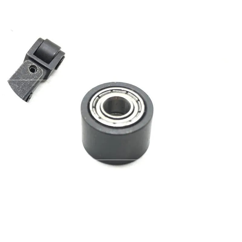 Metal pneumatic belt machine roller kit with 330mm and 520mm rollers, support frames, blades, and pneumatic couplings