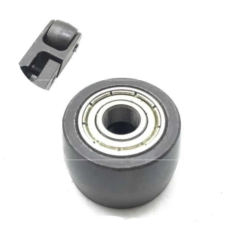 Metal pneumatic belt machine roller kit with 330mm and 520mm rollers, support frames, blades, and pneumatic couplings