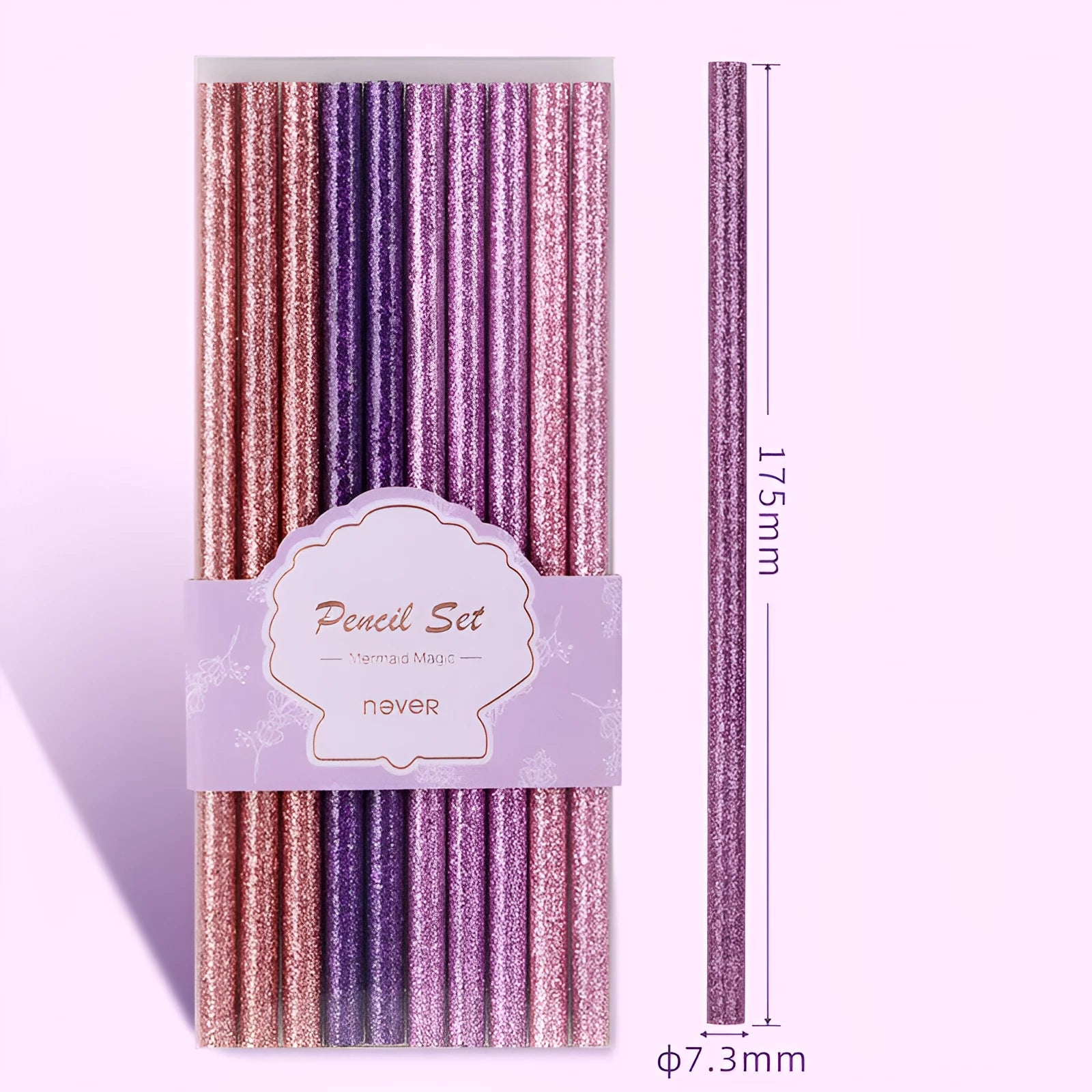 Mixed colour HB pencils with poplar wood barrels in display box for writing tests