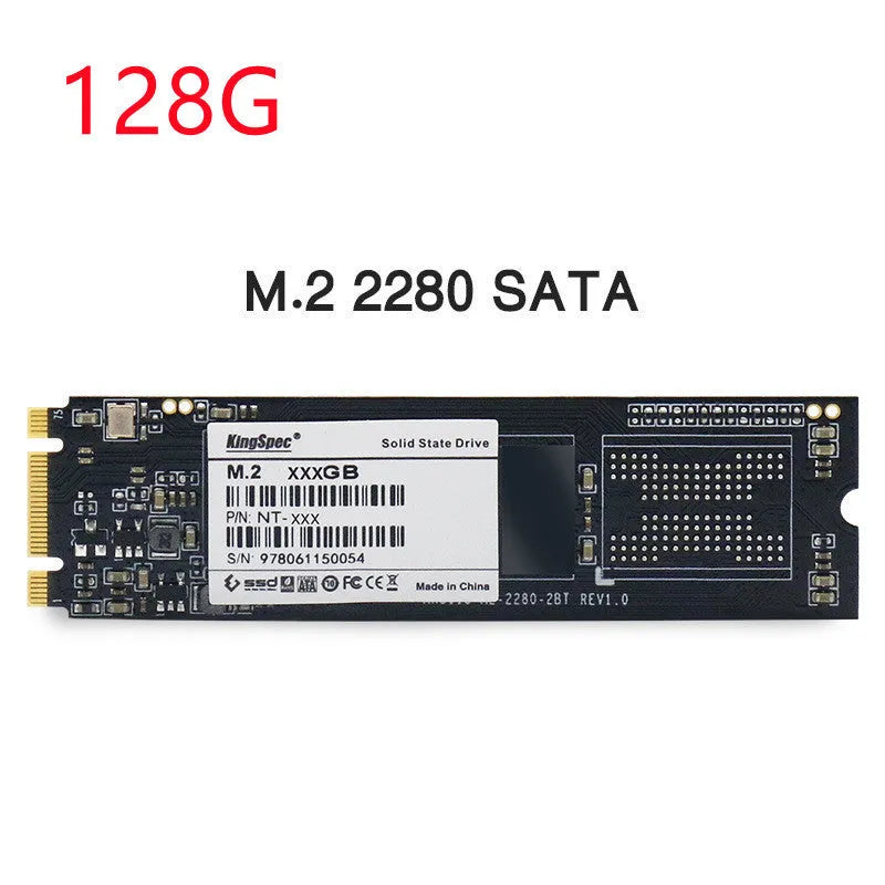 KingSpec M.2 NGFF 2280 SATA SSD internal solid state drive in black colour