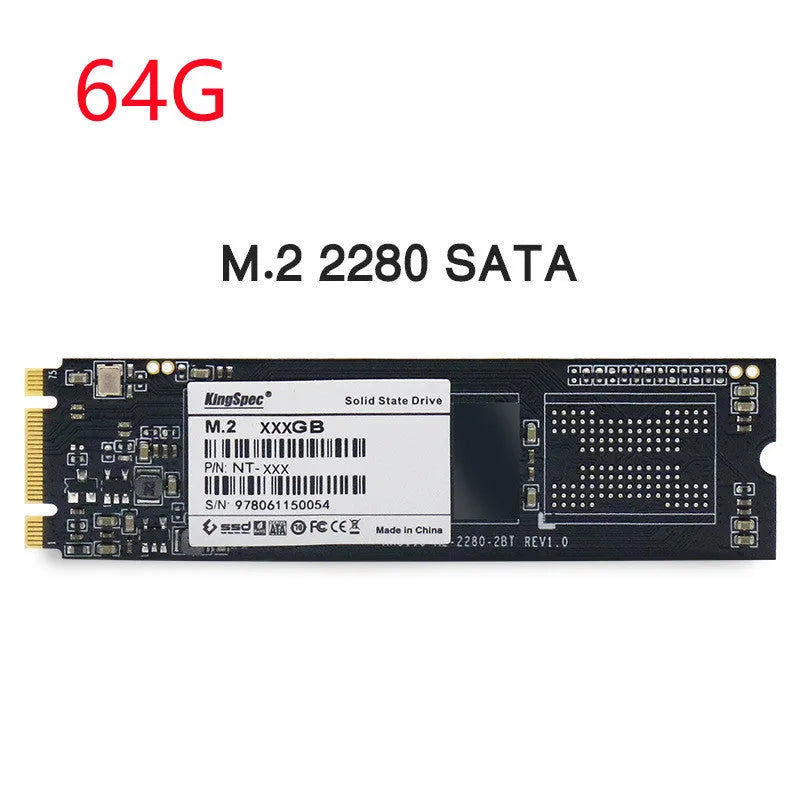 KingSpec M.2 NGFF 2280 SATA SSD internal solid state drive in black colour
