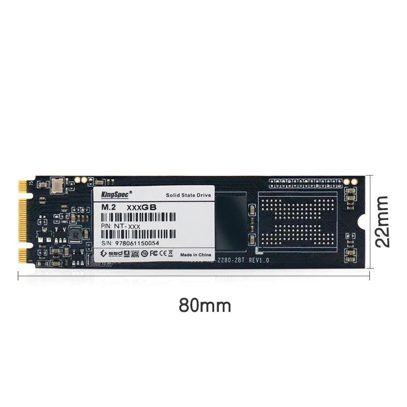 KingSpec M.2 NGFF 2280 SATA SSD internal solid state drive in black colour