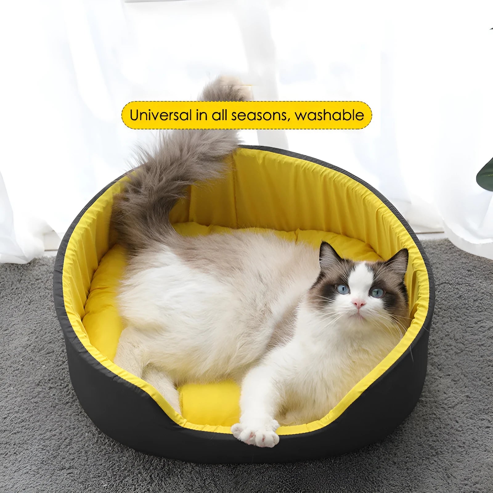 Washable pet kennel in black or green with water-resistant fabric and three size options