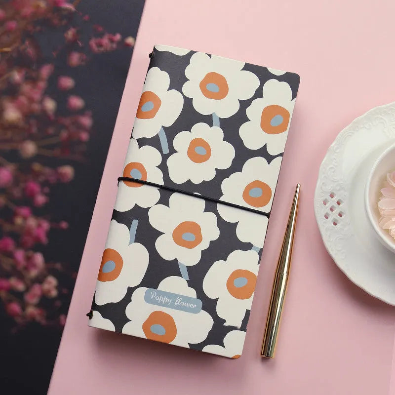 Soft cover TN hand book notebook with simple design in five colour options