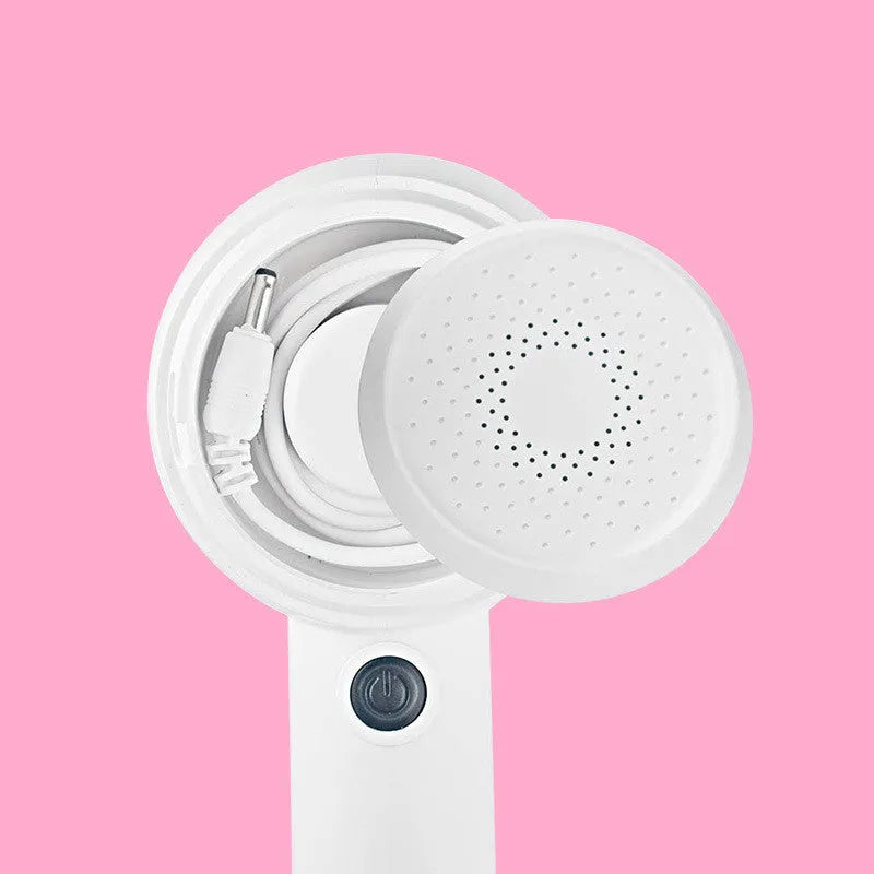 White rechargeable clothes shaver for removing pilling from jumpers and jerseys