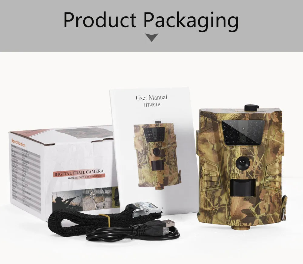 Orchard surveillance anti-theft camera with night vision LEDs and mounting bracket