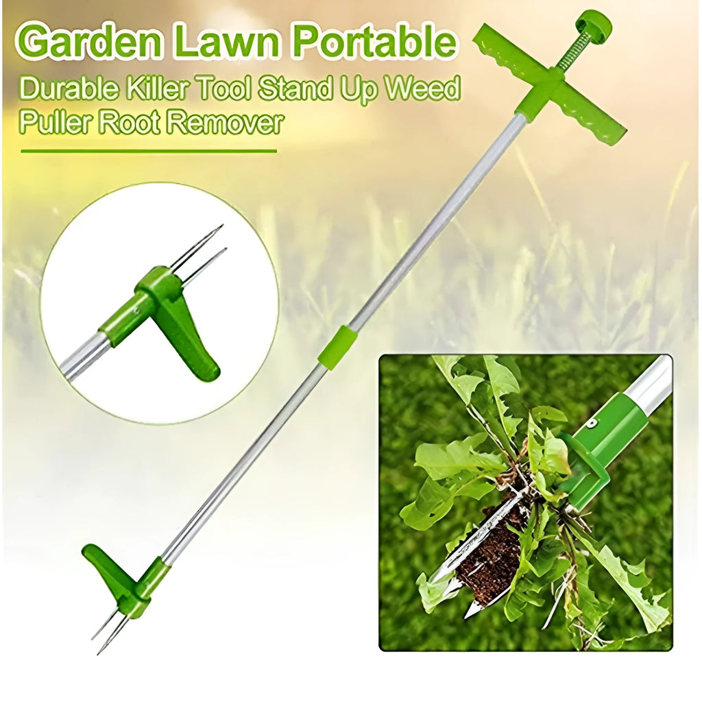 Aluminium manual weeding tool with 50cm length and ABS PP handle for garden maintenance