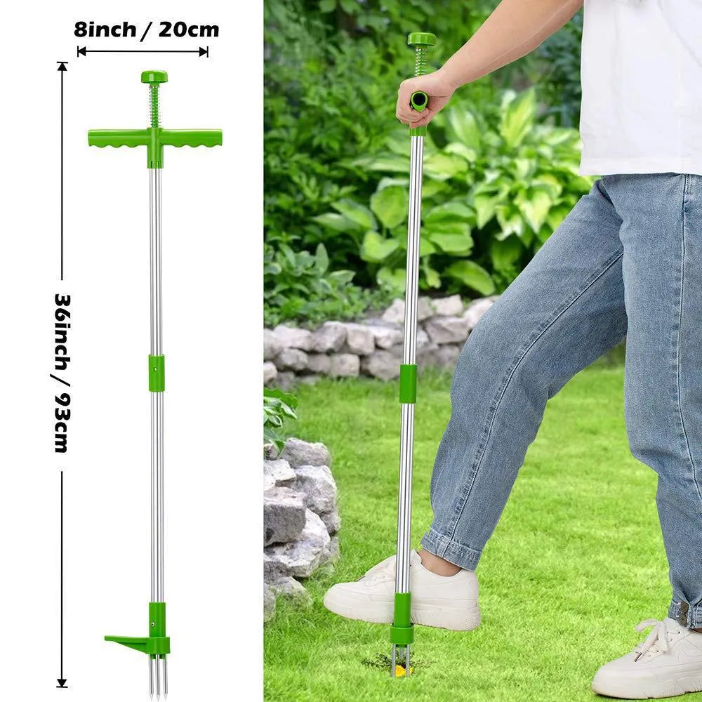 Aluminium manual weeding tool with 50cm length and ABS PP handle for garden maintenance