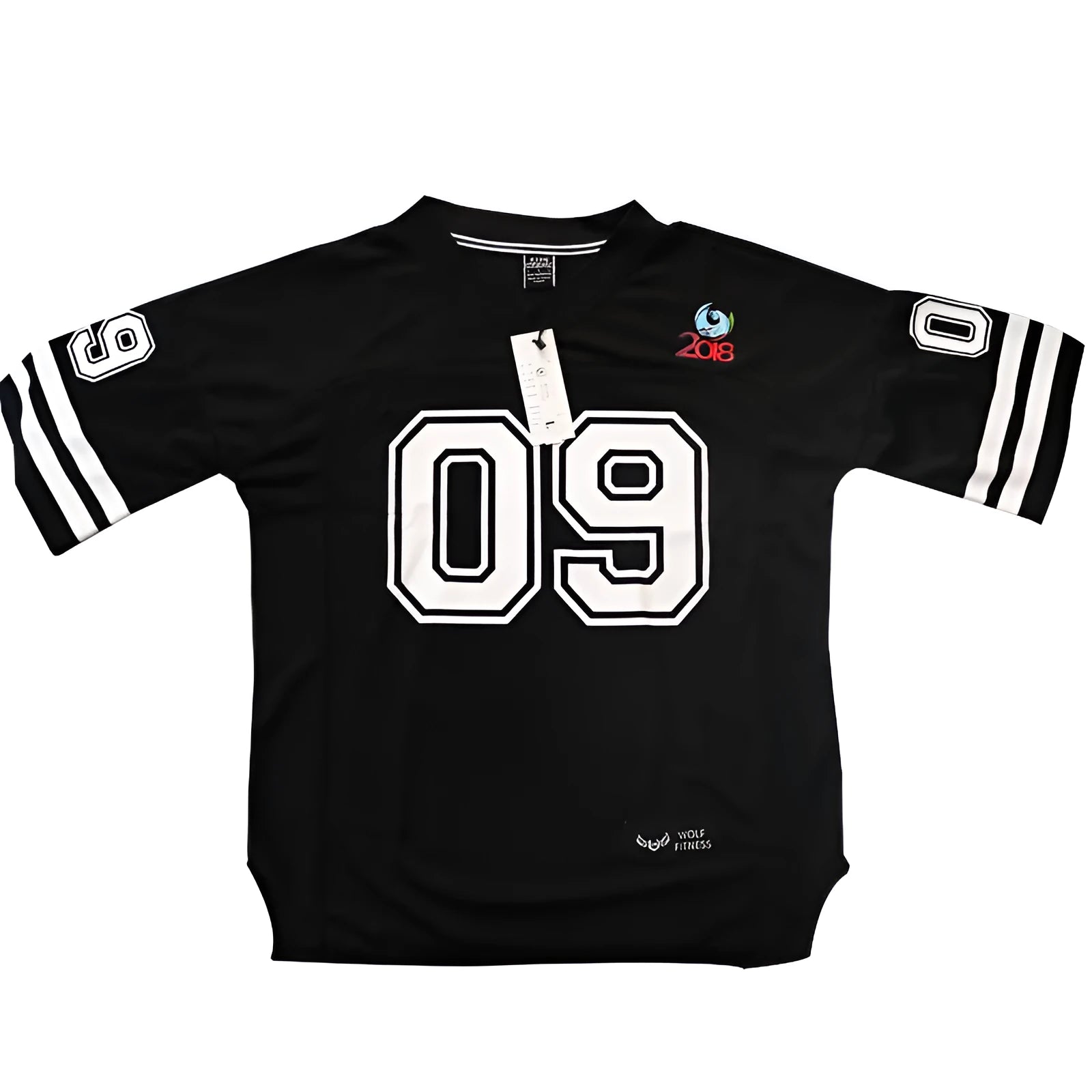 Oversized mesh t shirt for men in black with round neck and short sleeves