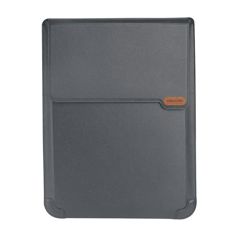 Multifunctional computer bag for 14-inch and 16-inch notebooks, flip-type stand, PU PC EVA, in black, blue, and grey colour options