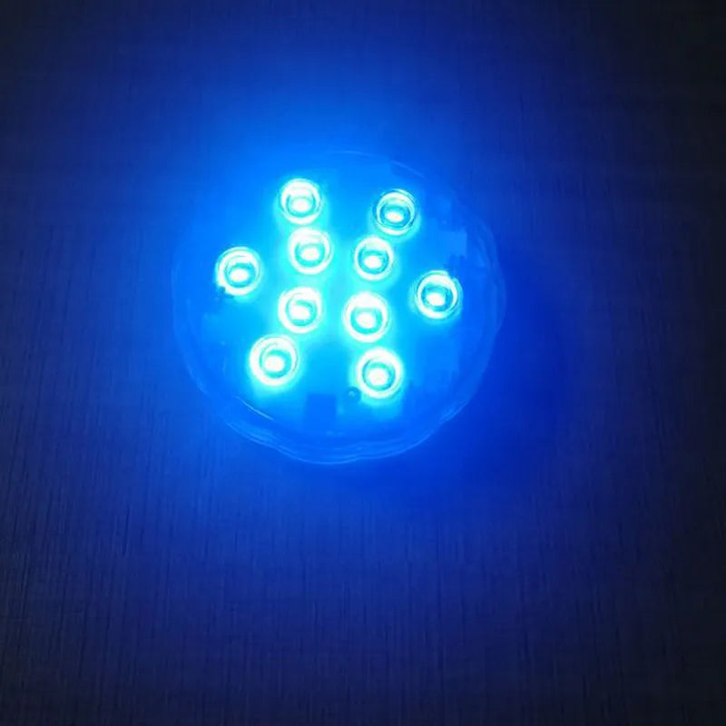 Waterproof LED decorative light with remote control for pool and garden use