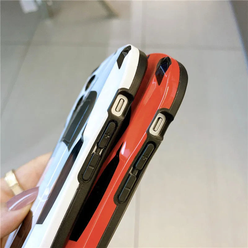 Creative sports car graffiti silicone anti-fall phone case for Apple iPhone back cover