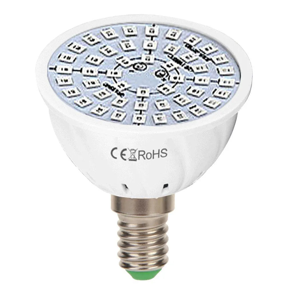 White LED plant growth lamp with 80 beads for indoor potted plant illumination