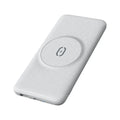 Mint green magnetic wireless charging power bank with 10000mAh capacity and back clip