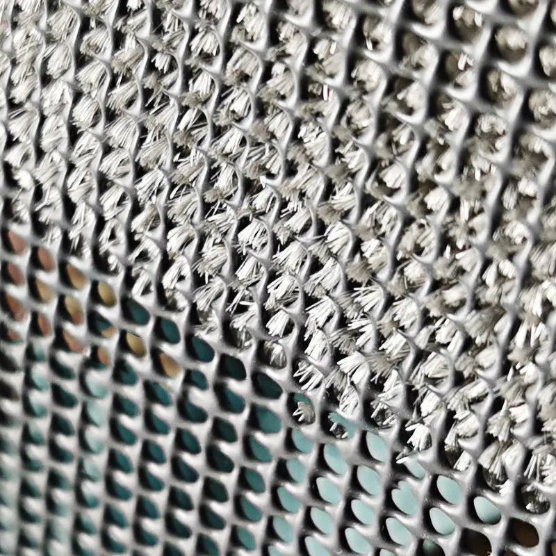 Blue and pink window cleaning brushes with crevice tool and optional glass scraper for household use