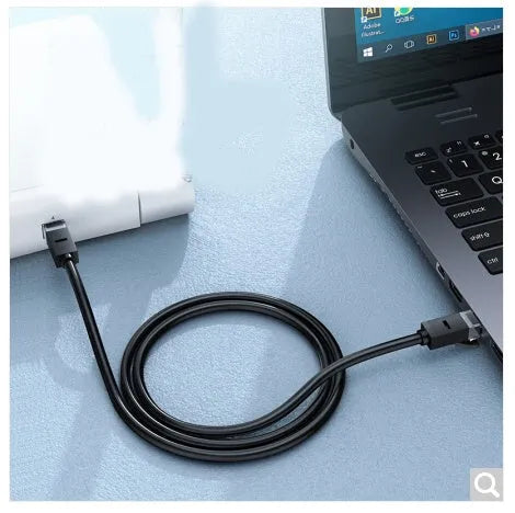 Green UGREEN CAT 7 Ethernet network cable with RJ45 connectors, shown at 1m and 2m lengths.