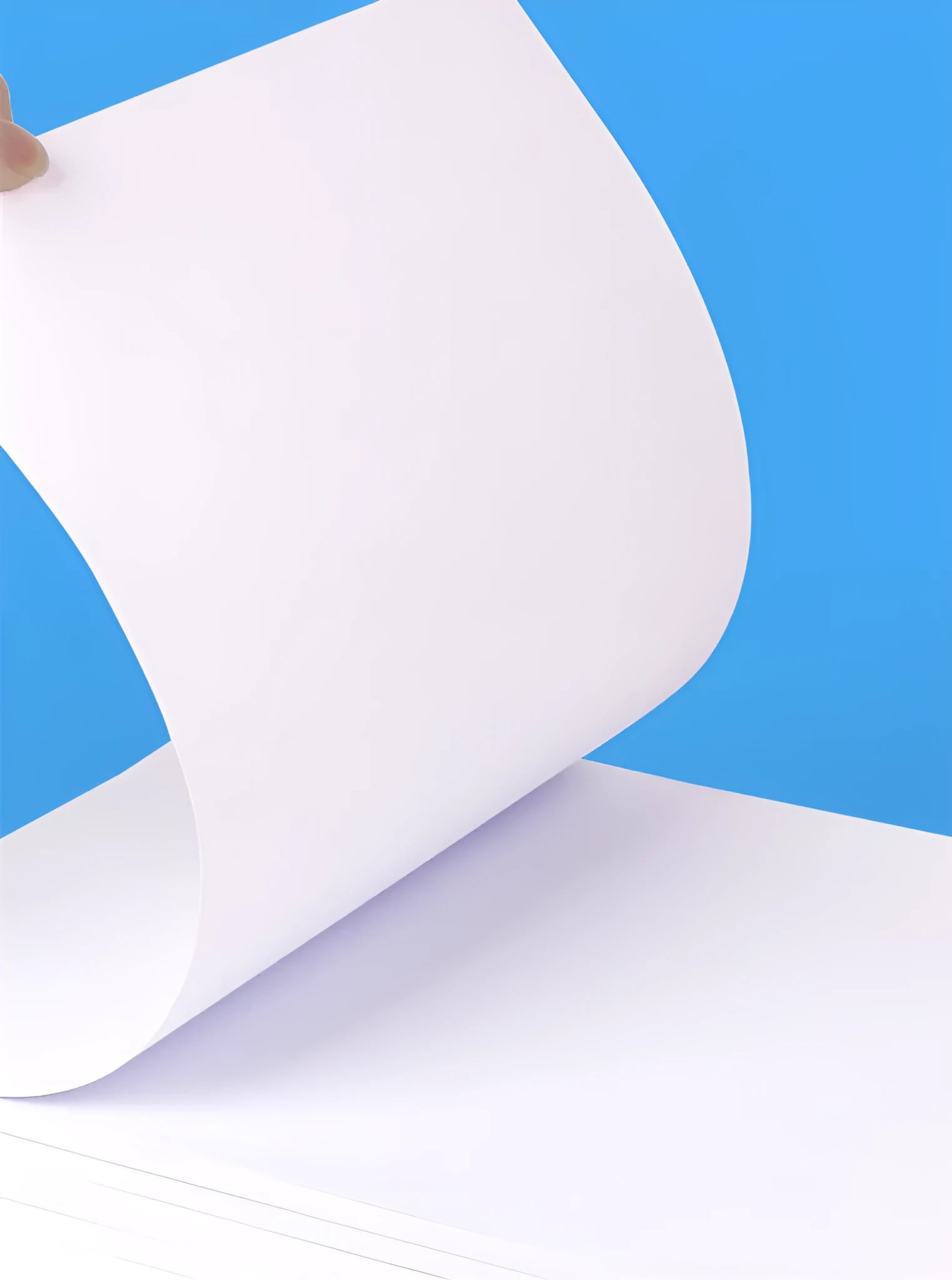 White A4 70gsm copy paper sheets in a bagged pack of 500 for office and home printing