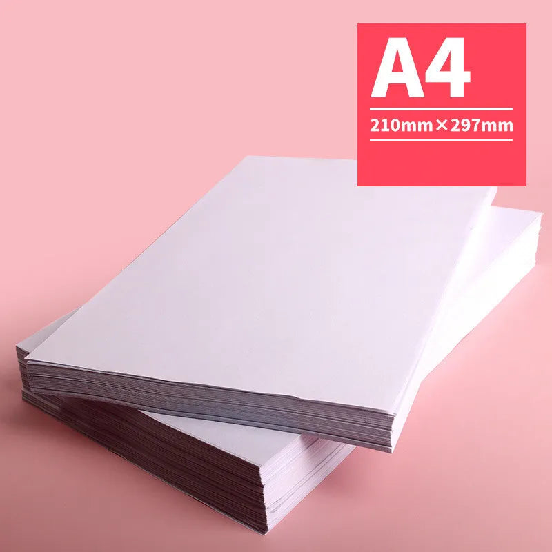White A4 70gsm copy paper sheets in a bagged pack of 500 for office and home printing