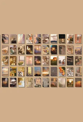 Japanese paper sticker book with 50 different patterns in 4x6cm size for hand account collage decoration