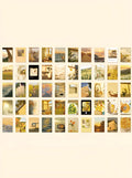 Japanese paper sticker book with 50 different patterns in 4x6cm size for hand account collage decoration