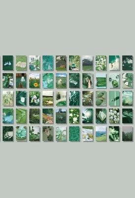 Japanese paper sticker book with 50 different patterns in 4x6cm size for hand account collage decoration