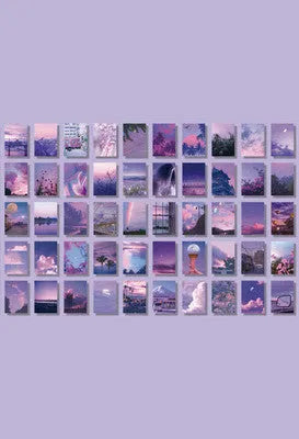 Japanese paper sticker book with 50 different patterns in 4x6cm size for hand account collage decoration