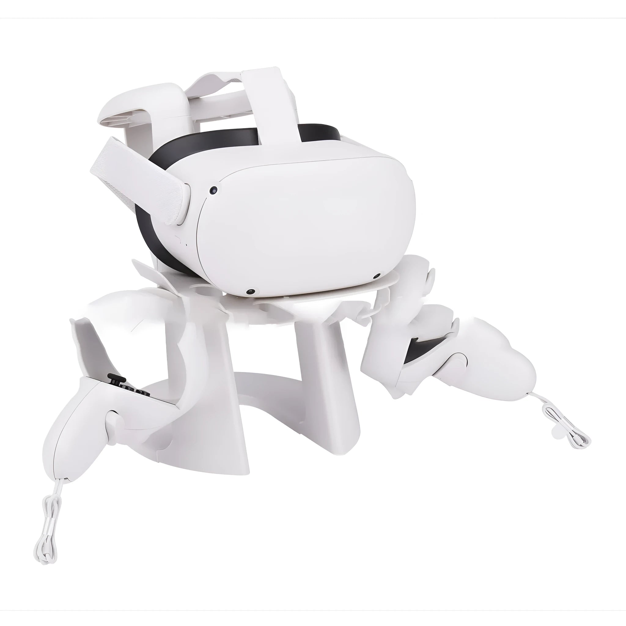 White ABS plastic display bracket for Oculus VR headset