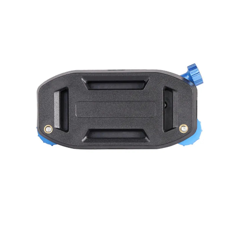 Blue and red plastic sports camera backpack clip with shoulder strap buckle