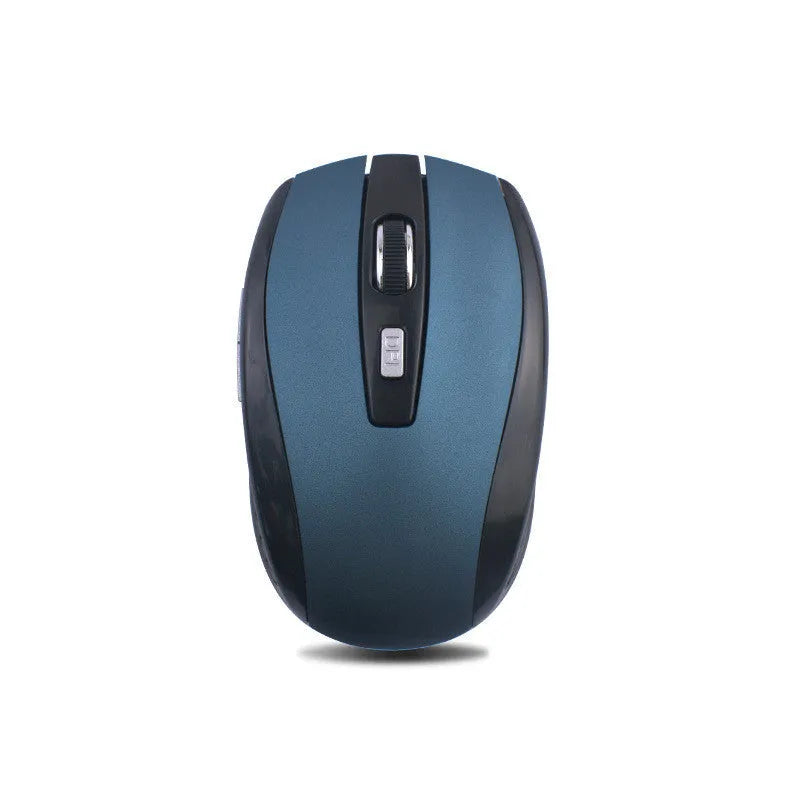 Matte wireless mouse with 2.4GHz connection and 1000dpi resolution in black colour