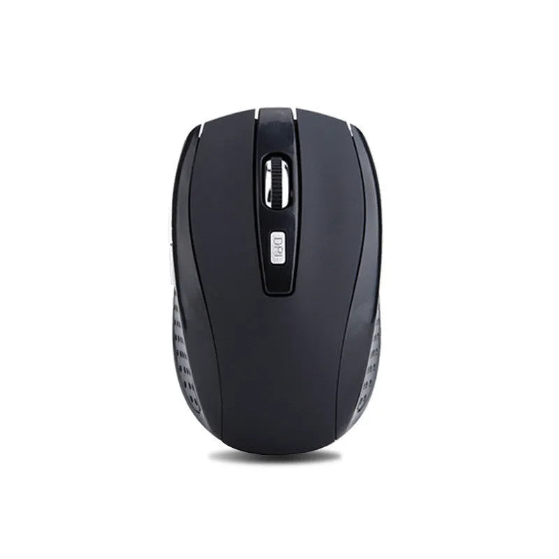 Matte wireless mouse with 2.4GHz connection and 1000dpi resolution in black colour