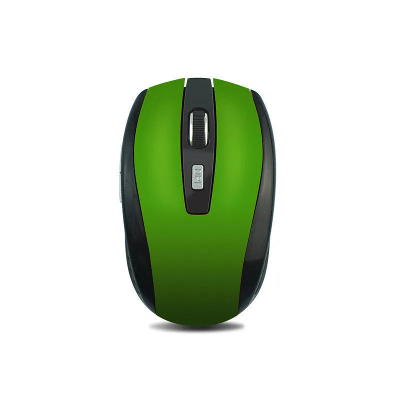 Matte wireless mouse with 2.4GHz connection and 1000dpi resolution in black colour