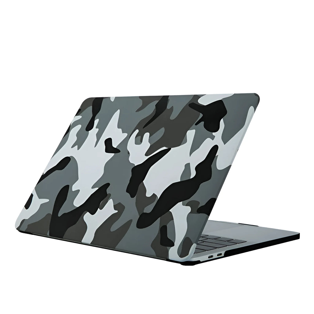 Frosted painted marble protective shell for MacBook Air and Pro models, plastic silicone cover in marble pattern
