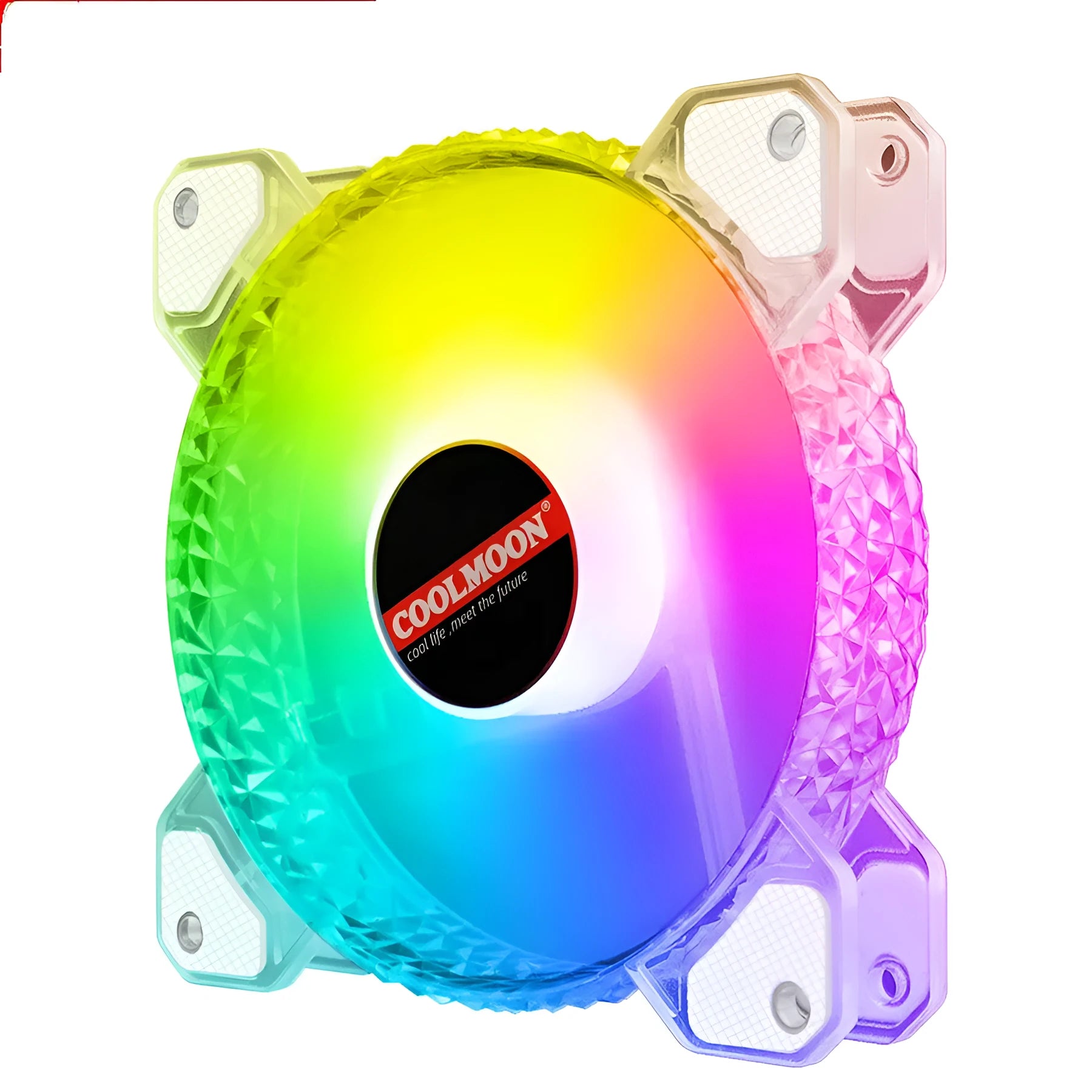Cool Diamond RGB 12cm computer case fan with crystal diamond aperture and ARGB lighting
