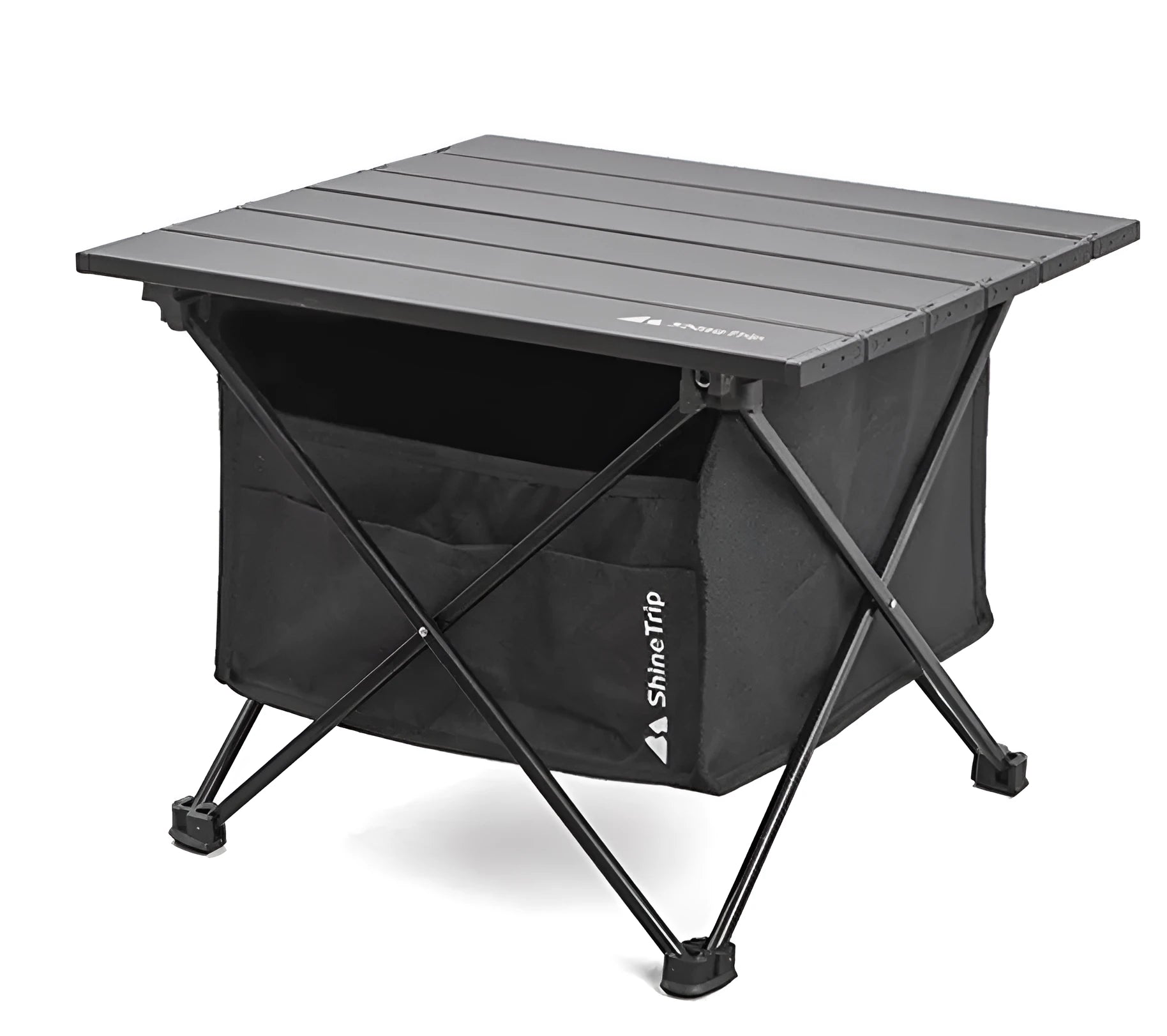 Portable folding table storage bag in Oxford cloth with front pocket, available in small and large sizes