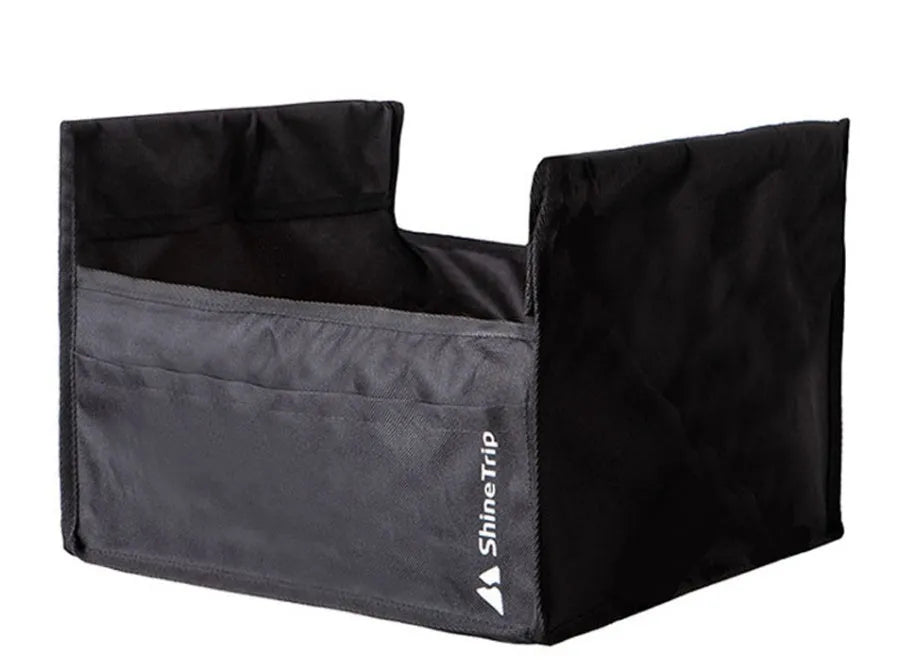 Portable folding table storage bag in Oxford cloth with front pocket, available in small and large sizes